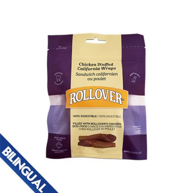 Rollover Chicken Stuffed California Wraps (4 Pack) Dog Treat