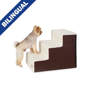 K&amp;H Pet Products Pet Stair Steps Fleece 3 Stair Chocolate