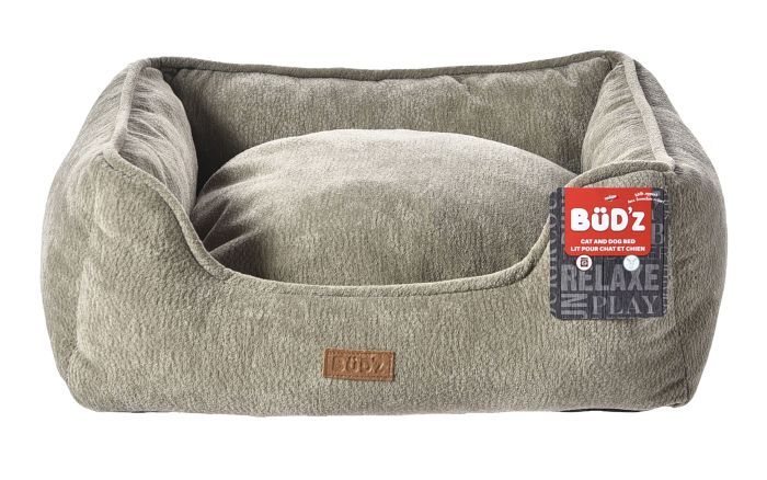Bud&#39;Z Cuddler Bed Elegant Ultra Soft Taupe Small Cat Dog 50x40x19 cm 1pc