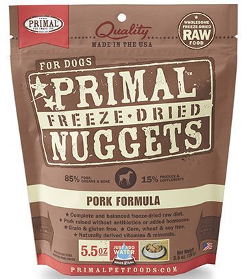 Primal Freeze Dried Pork Dog 5.5Oz