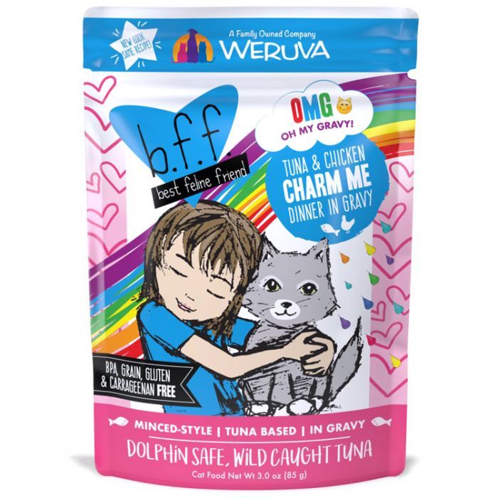 Weruva BFF O.M.G Tuna &amp; Chicken Charm Me Cat Food 3oz