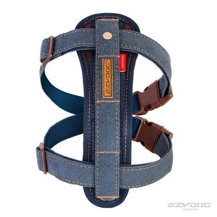 Ezydog Chest Plate Harness Denim Small 14-24In