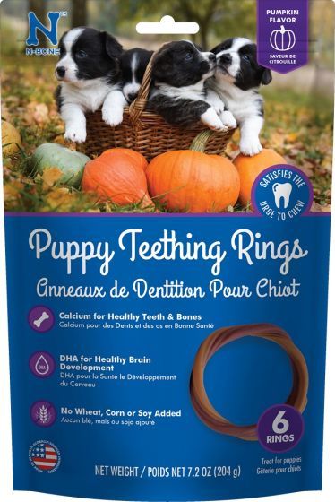 NPIC Puppy Teething Rings 6pk - Pumpkin 7.2oz
