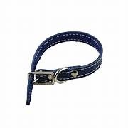 Lacets Leather Collar Blue 3/4X16Inch
