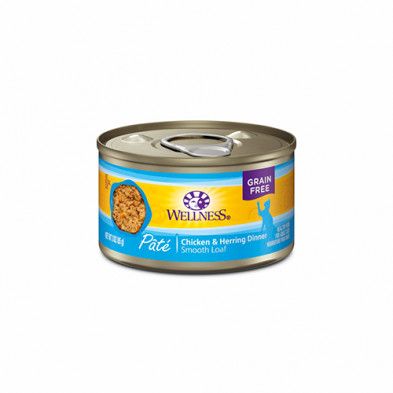 Wellness Complete Health Pate Chicken &amp; Herring Dinner Wet Cat Food 3 oz