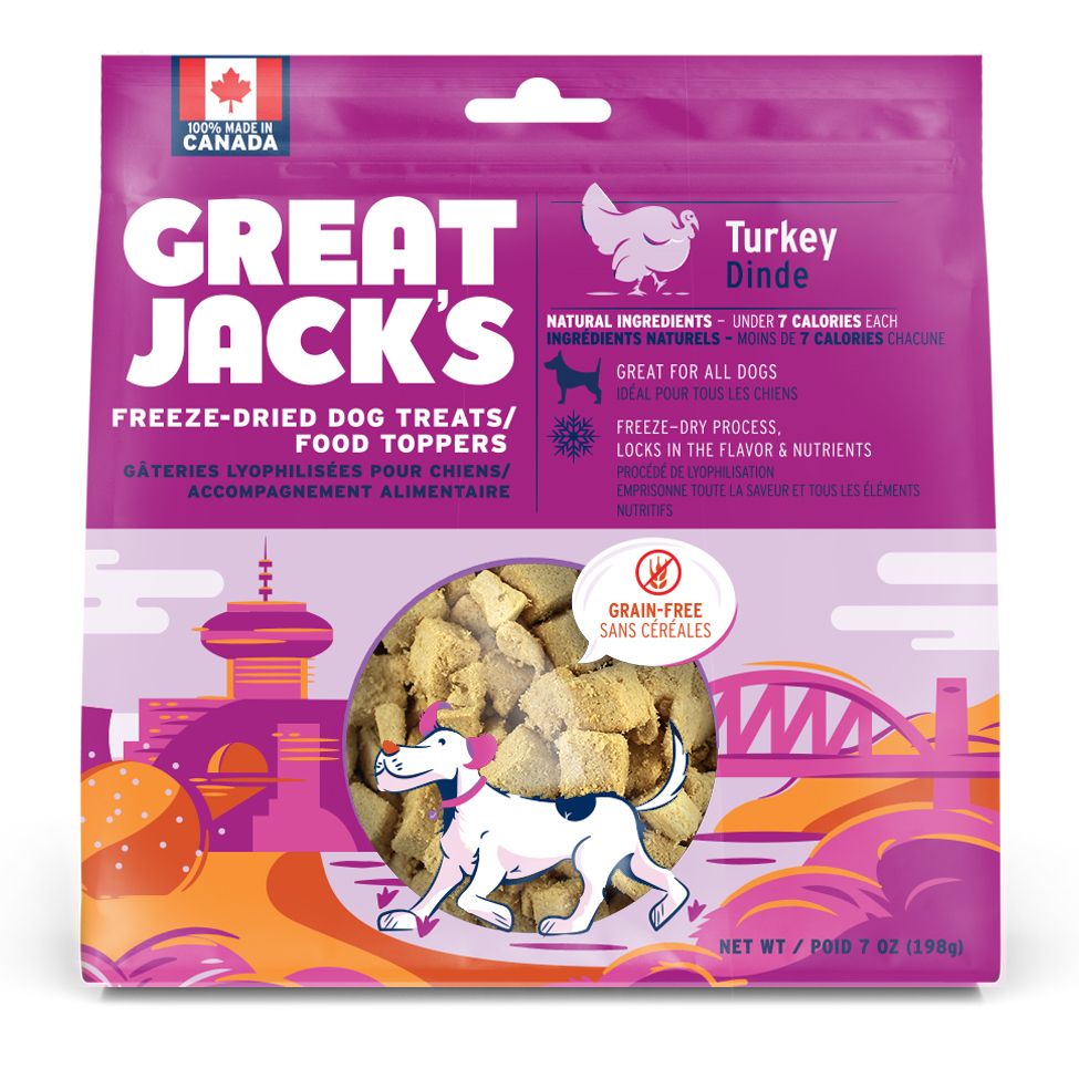 Great Jack&#39;s Freeze Dried Treat &amp; Food Topper Turkey