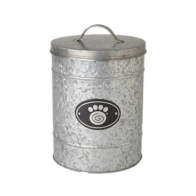 PetRageous Galvanized Treat Jar Large