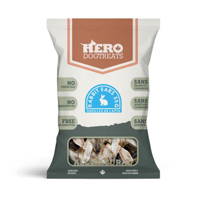 Hero Dehydrated Rabbit Ears - 55 g