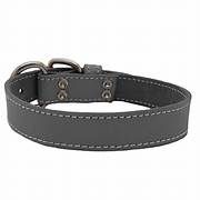 Lacets Leather Collar Grey 3/4X16Inch
