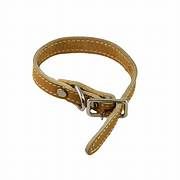 Lacets Leather Collar Creme 3/4X16Inch