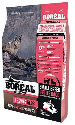 Boreal - Small Breed Dog Food - Grain Free Canadian Duck Formula, Size: 2.26 kg