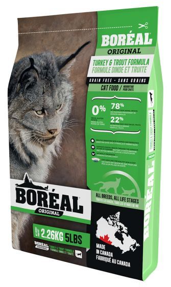 Boreal - Turkey and Trout Formula - Cat Food, Size: 2.26 kg
