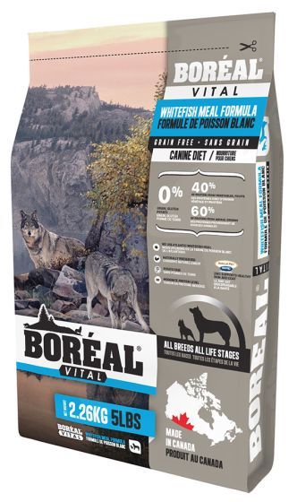 Boreal - Vital - Grain Free Whitefish Meal Formula - Dog Food, Size: 2.26 kg