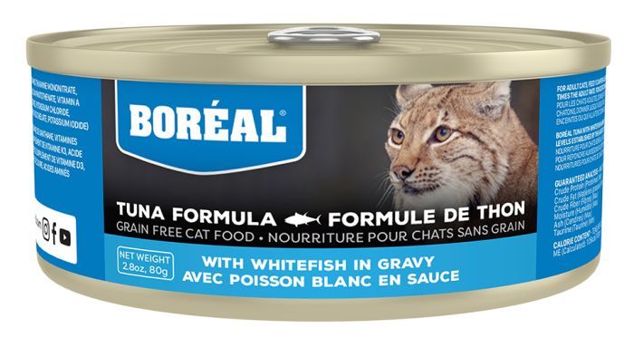 Boreal - Tuna with Whitefish in Gravy - Grain Free Cat Food, Size: 80 g
