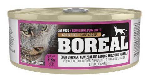 Boreal - Cobb Chicken, New Zealand Lamb and Angus Beef - Cat Food, Size: 80 g