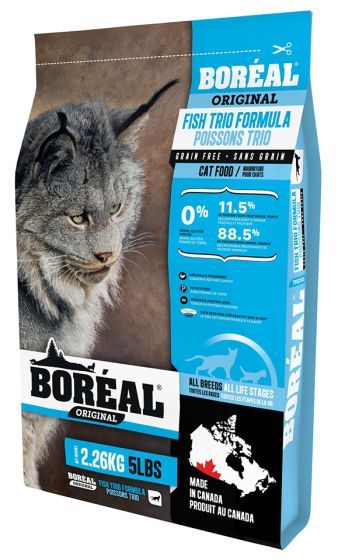 Boreal - Grain Free Fish Trio - Cat Food, Size: 2.26 kg