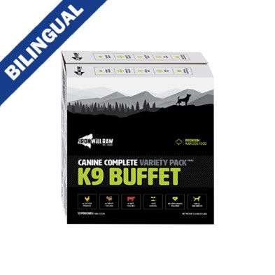 Iron Will Raw Canine Complete K9 Variety Pack 12 lb