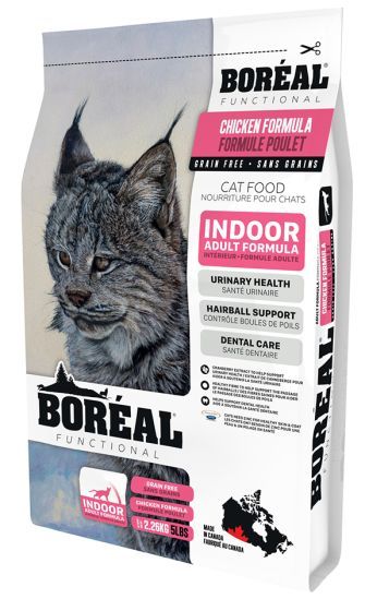 Boreal - Functional Indoor Cat - Chicken Formula, Size: 2.26 kg
