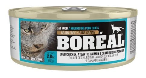 Boreal - Cobb Chicken,  Atlantic Salmon and Canadian Duck - Cat Food, Size: 80 g