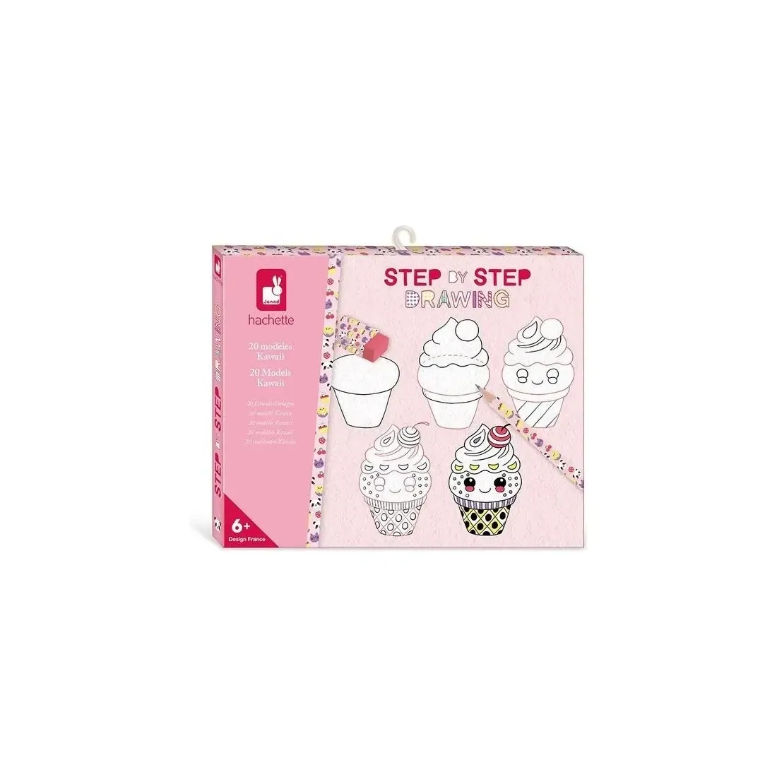 Step by step drawing - 20 modèles kawaii - Janod