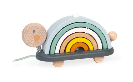 Tortue Arc en Ciel " Sweet Cocoon " en bois - Janod