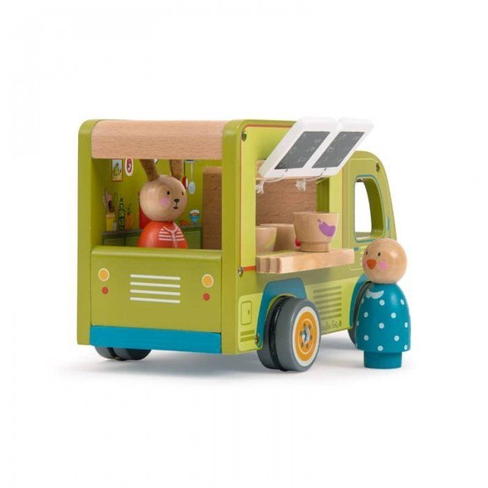 Camion - Restaurant " La Grande Famille " en bois - Moulin Roty