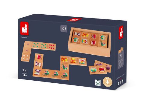 Jeu de Dominos " 1 ers mots " en bois - Janod