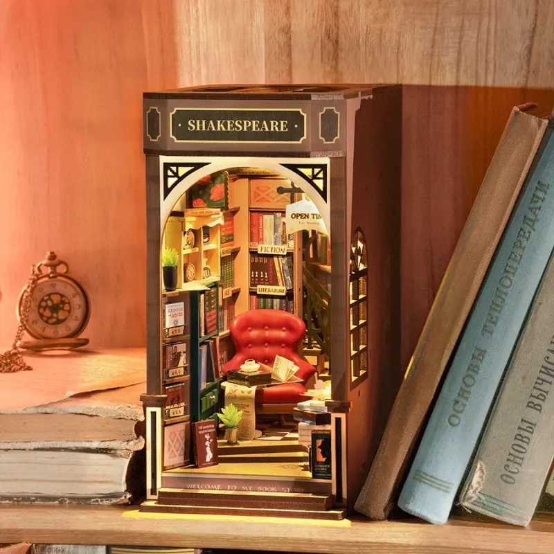 Kit miniature book nook - Bookstore - Rolife