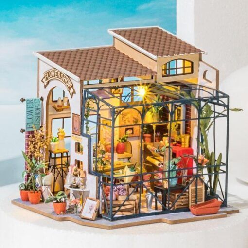 Kit maison miniature -  Emily's flowers shop  - Rolife
