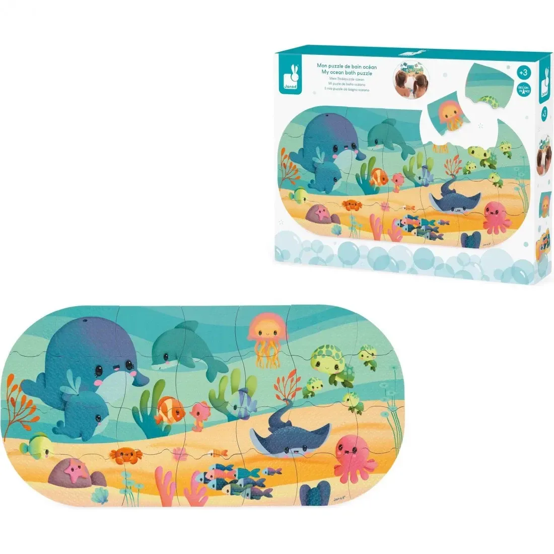 Mon puzzle de bain océan 28 pcs - Janod