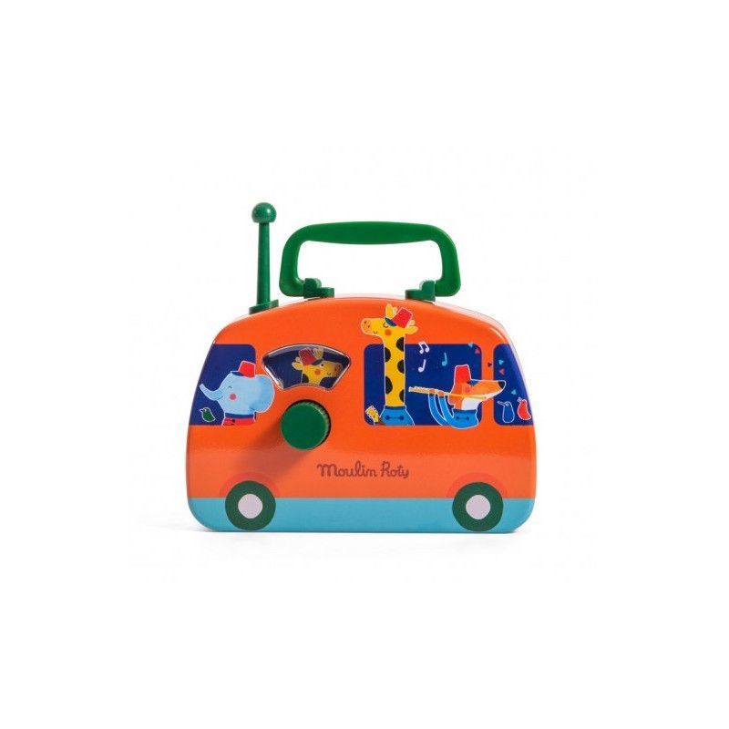 Bus musical fanfare en métal - Moulin Roty