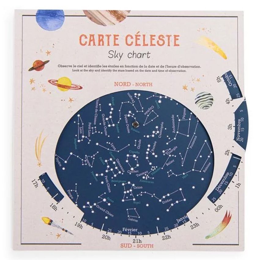 Carte céleste - Moulin roty