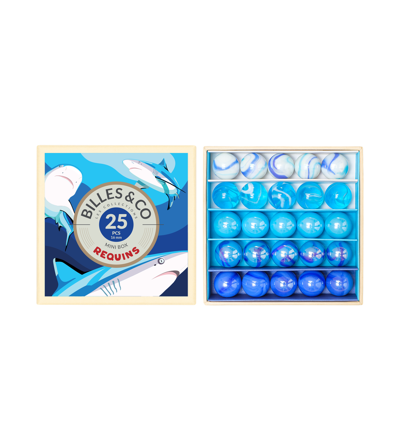 Mini box requins - Billes & co