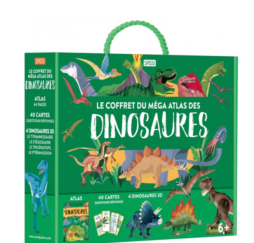 Coffret mega atlas des dinosaures - Sassi