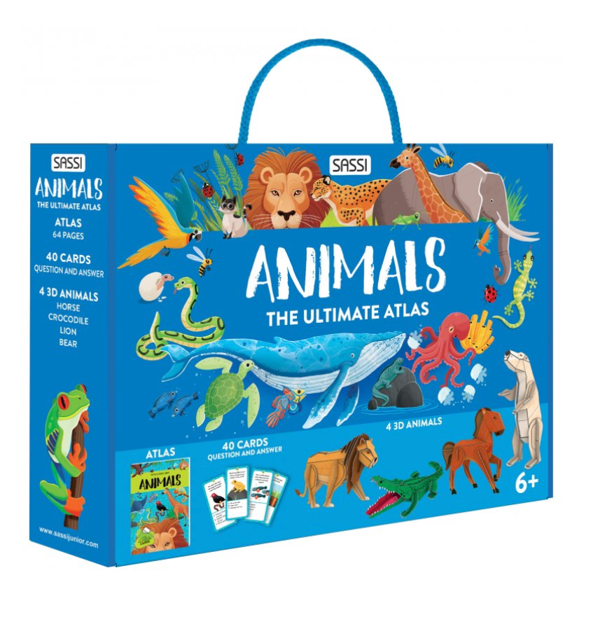 Coffret méga atlas des animaux - Sassi