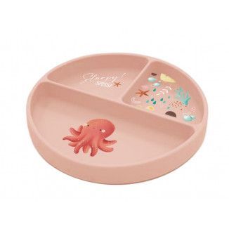 Assiette compartimentée en silicone - Sassi (2 modèles au choix)