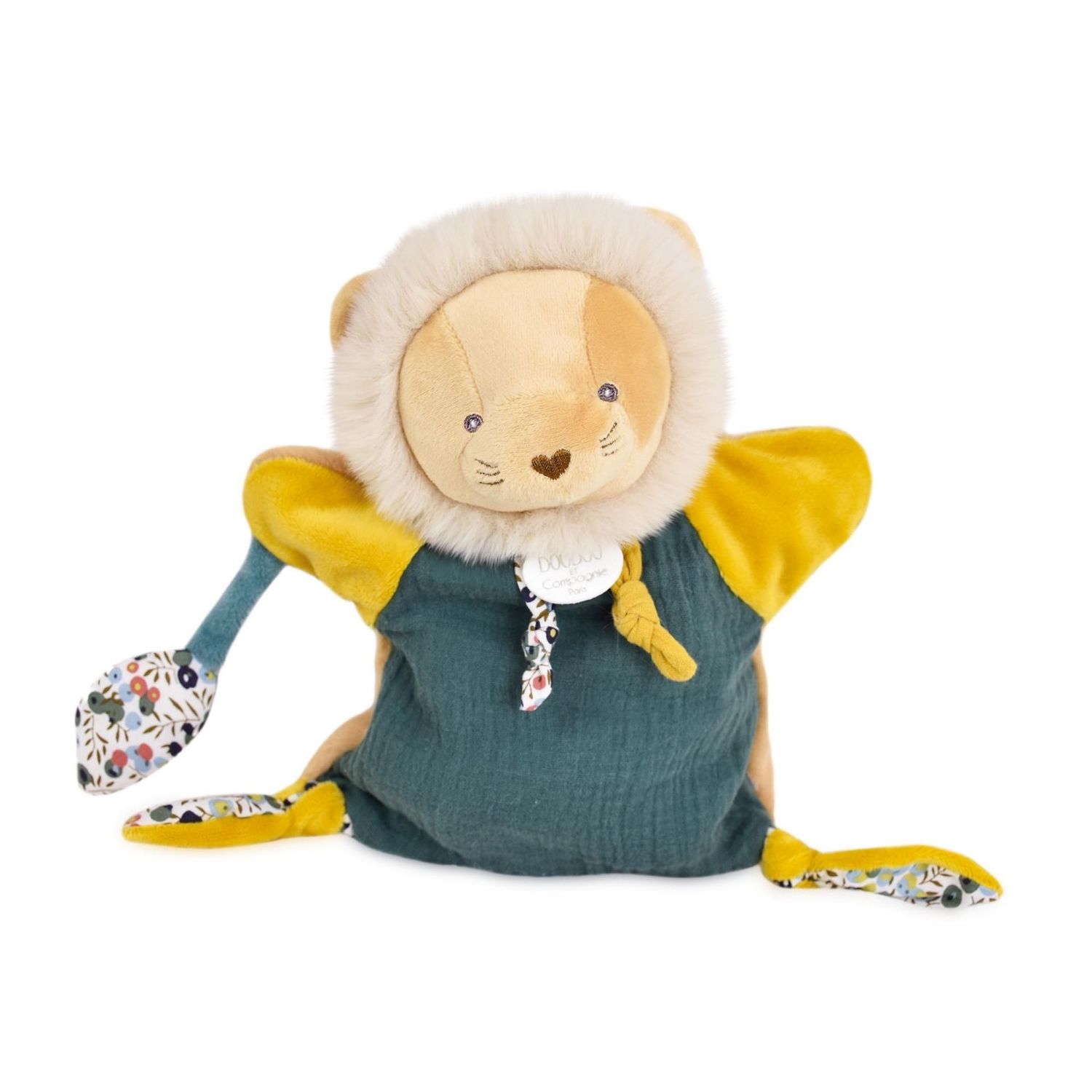 Marionnette lion Boh'aime - Doudou et Cie