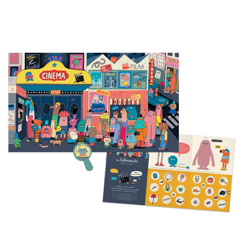 Puzzle Tous au cinoche - 200 pcs - Les Schmouks - Moulin Roty