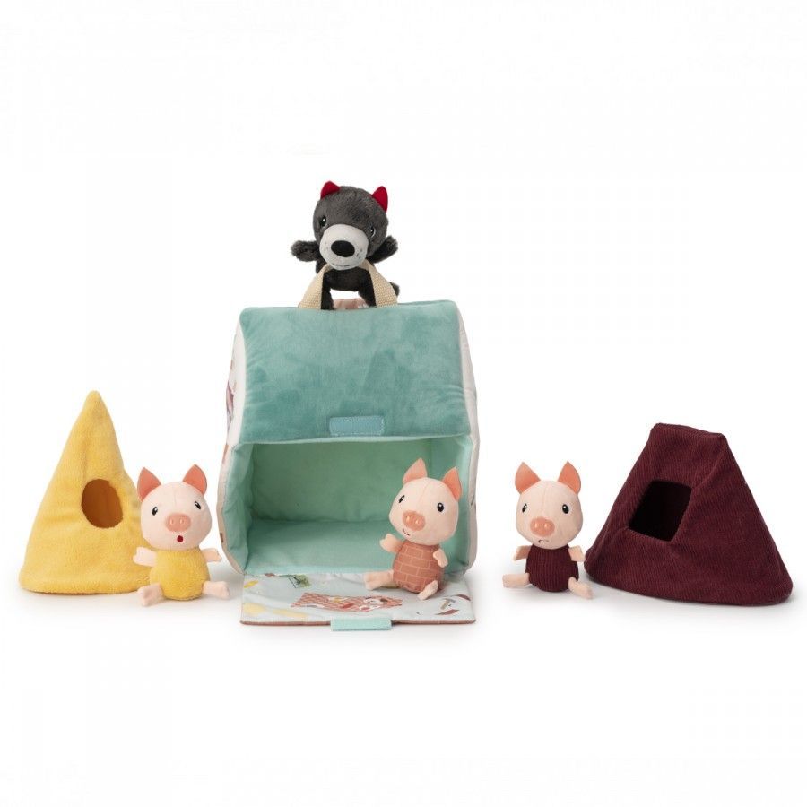 Les maisons du loup et des 3 petits cochons - Lilliputiens
