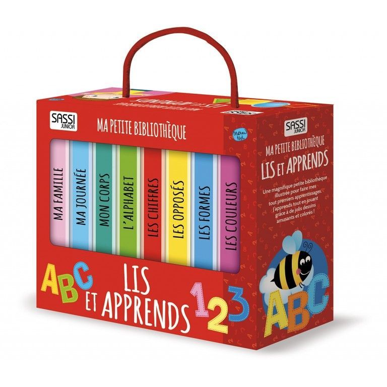 Ma petite bibliothèque " lis et apprends" 8 livres - Sassi