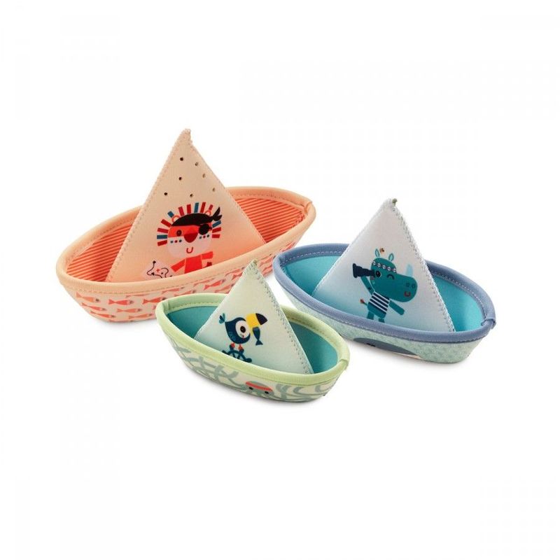 3 bateaux flottants jungle - Lilliputiens