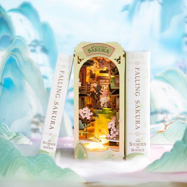 Kit miniature book nook - Falling Sakura - Rolife
