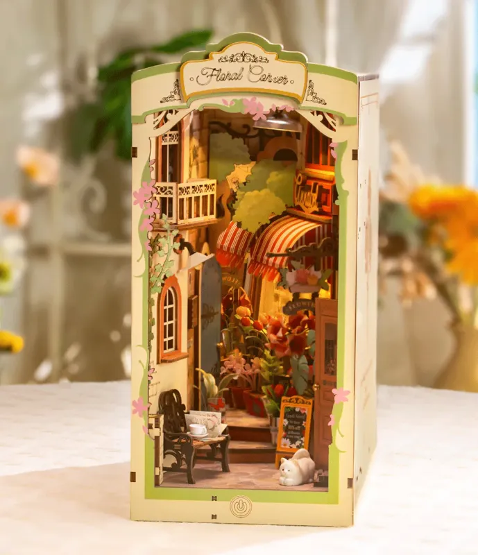 Kit miniature book nook - Floral Corner - Rolife