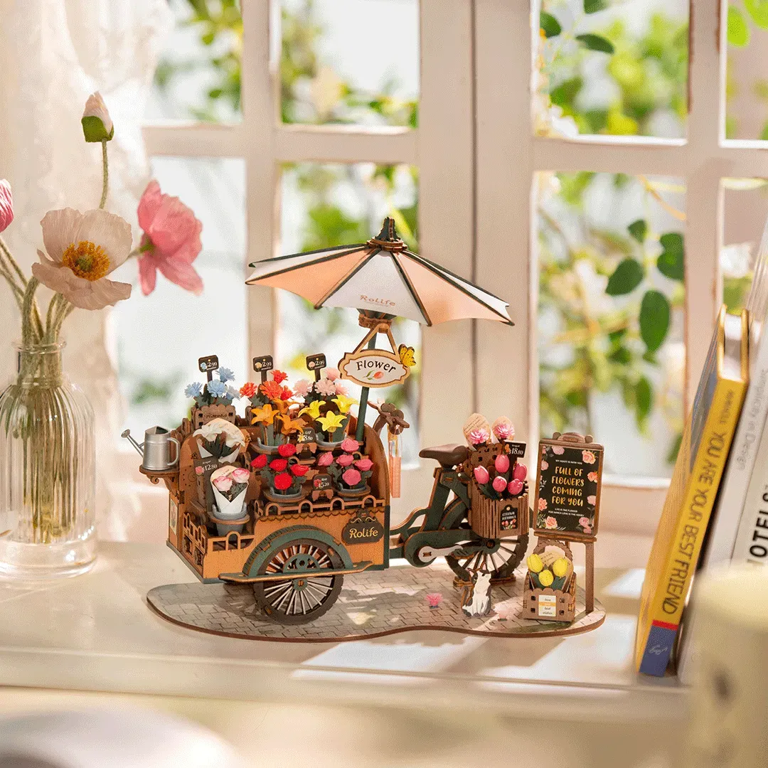 Kit miniature - le chariot de fleurs - Rolife