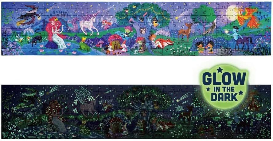 Puzzle phosphorescent XXL - 200 pcs - Hape (3 titres au choix)