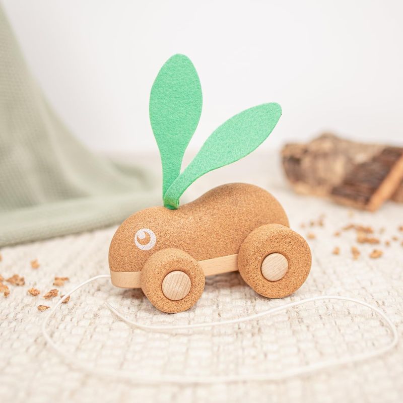 Lapin à tirer en liège - Hape Lapin à tirer en liège - Hape