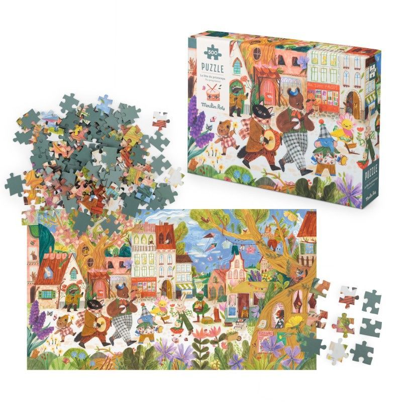 Puzzle la fête du Printemps 500pcs - Les Minouchkas