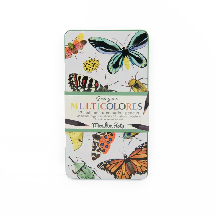 12 crayons multicolores - Moulin Roty