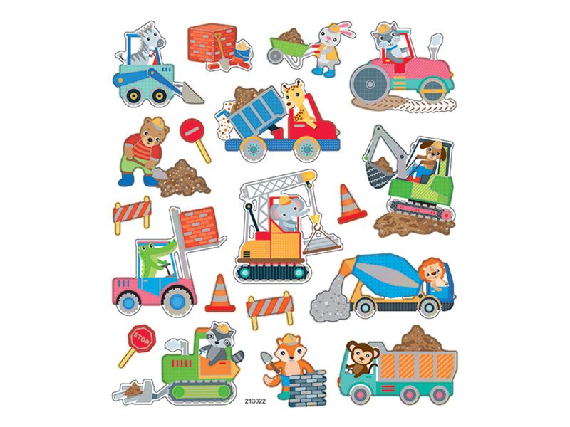 Klistremerker  - Anleggsmaskiner med dyr