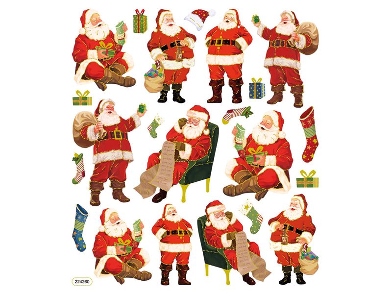 Klistremerker – Julenisser m/gaver